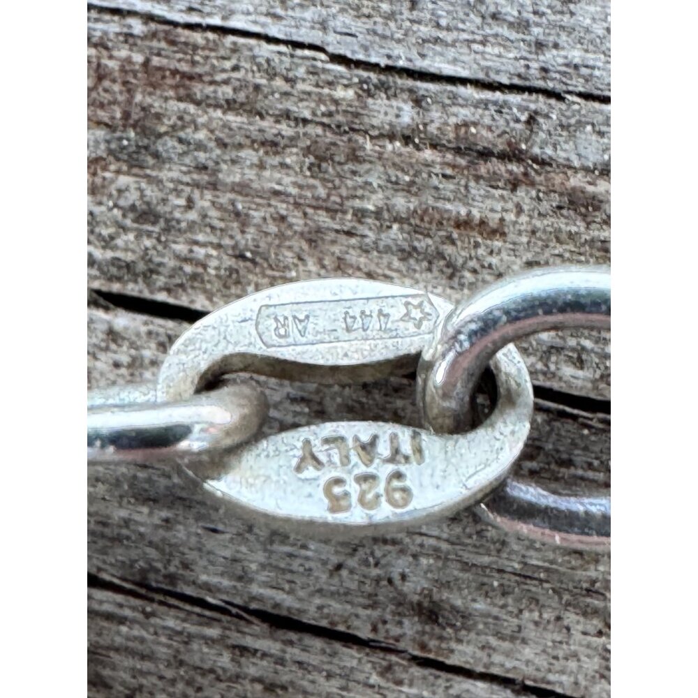 Italian Sterling Silver Graduated Bead Necklace 17” 925 Lobster Clasp 14.35g - Picture 6 of 7